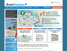 Tablet Screenshot of evacdisplays.com